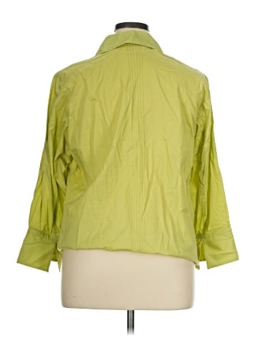 AK Anne Klein 3/4 Sleeve Button-Down Shirt (view 2)