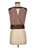 Double Zero 100% Polyester Brown Sleeveless Blouse Size M - photo 2