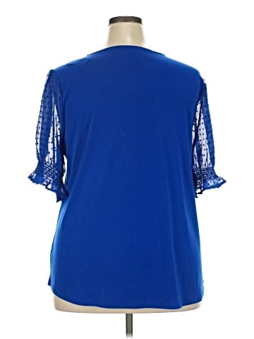 Adrianna Papell Short Sleeve Blouse (view 2)