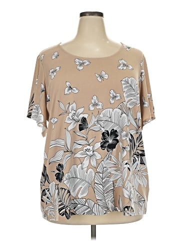 Susan Graver Short Sleeve Top (view 1)