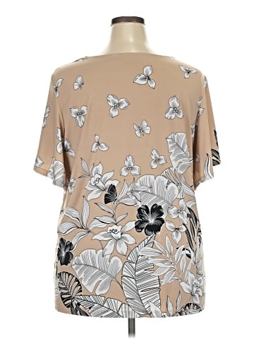 Susan Graver Short Sleeve Top (view 2)