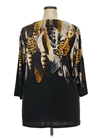Susan Graver 3/4 Sleeve Blouse (view 2)