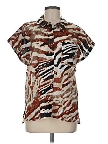 Calvin Klein Short Sleeve Blouse (view 1)