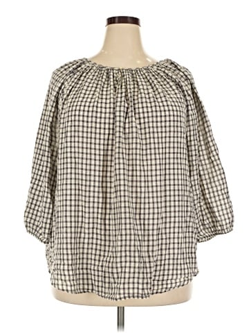 Chaps 3/4 Sleeve Blouse (view 1)