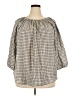 Chaps 100% Cotton Gray 3/4 Sleeve Blouse Size 2X - photo 1