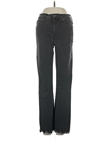 Madewell Cali Demi-Boot Jeans in Berkeley Black: Chewed-Hem Edition (view 1)