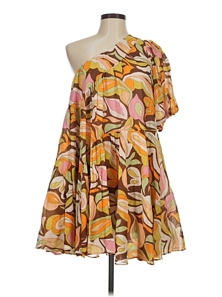 Pre-owned Devotion Twins Cocktail Dress In Brown