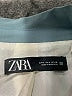 Zara 100% Polyester Teal Blazer Size L - photo 6