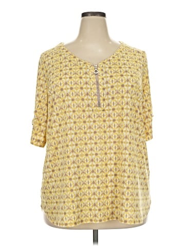 Susan Graver 3/4 Sleeve Blouse (view 1)