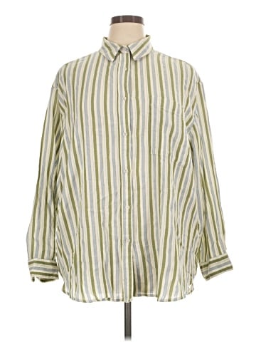 Aerie 3/4 Sleeve Button-Down Shirt (view 1)