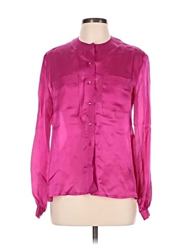 Carlisle Long Sleeve Silk Top (view 1)