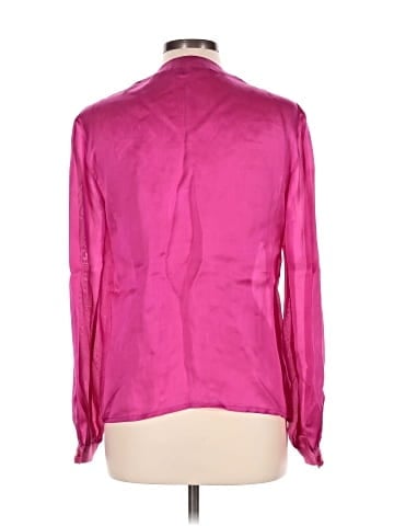 Carlisle Long Sleeve Silk Top (view 2)