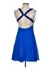 Cache 100% Silk Blue Cocktail Dress Size 4 - photo 2