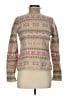 Sundance 100% Lambswool Print Pink Wool Pullover Sweater Size M - photo 1