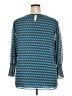Calvin Klein 100% Polyester Blue 3/4 Sleeve Blouse Size 2X - photo 2