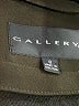 Gallery Green Black Trenchcoat Size 8 - photo 6