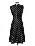 Calvin Klein Polka Dots Black Cocktail Dress Size 10 - photo 2
