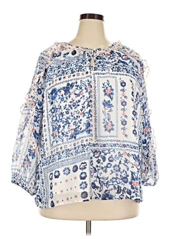 Cato 3/4 Sleeve Blouse (view 1)