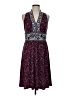 Wisp Paisley Purple Casual Dress Size 8 - photo 1