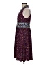 Wisp Paisley Purple Casual Dress Size 8 - photo 5
