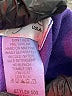 Mosaic 100% Linen Purple Kimono Size L - photo 8