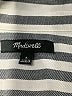 Madewell Stripes Gray 3/4 Sleeve Button-Down Shirt Size S - photo 7