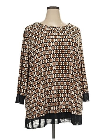 Anne Klein 3/4 Sleeve Blouse (view 1)