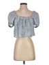 Zara Blue Short Sleeve Blouse Size XS - photo 1