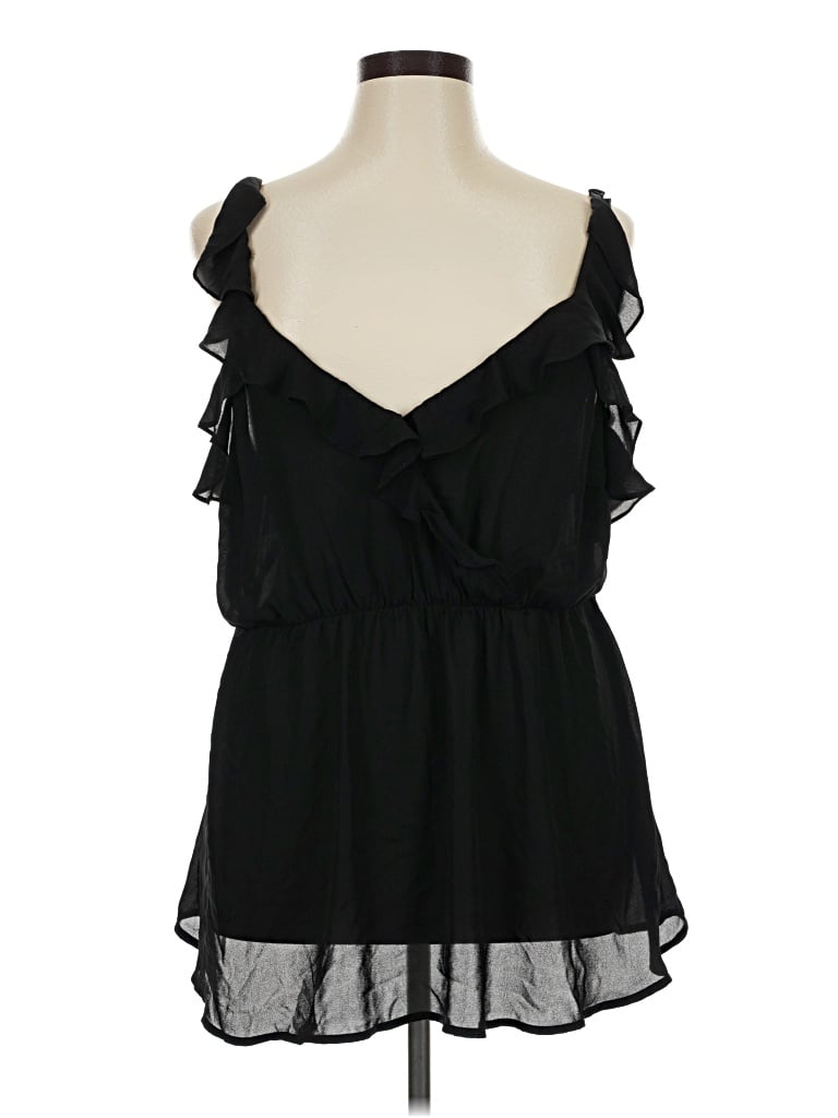 Pre-owned Torrid Tank Top Black Strapless Neckline Tops