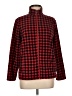 Lands' End 100% Polyester Plaid Red Cardigan Size M (petite) - photo 1