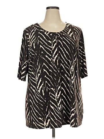 Susan Graver Short Sleeve Blouse (view 1)