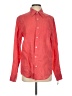 Gap 100% Linen Solid Red Long Sleeve Button-Down Shirt Size XS - photo 1