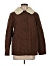 Talbots 100% Polyester Argyle Brown Coat Size M - photo 1