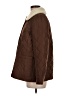 Talbots 100% Polyester Argyle Brown Coat Size M - photo 5