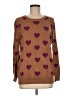 Wallace Hearts Brown Pullover Sweater Size M - photo 1