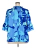 Sugarlips 100% Polyester Blue 3/4 Sleeve Blouse Size 3X - photo 2