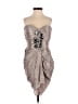 Bebe Metallic Silver Cocktail Dress Size XS - photo 1