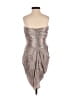 Bebe Metallic Silver Cocktail Dress Size XS - photo 2