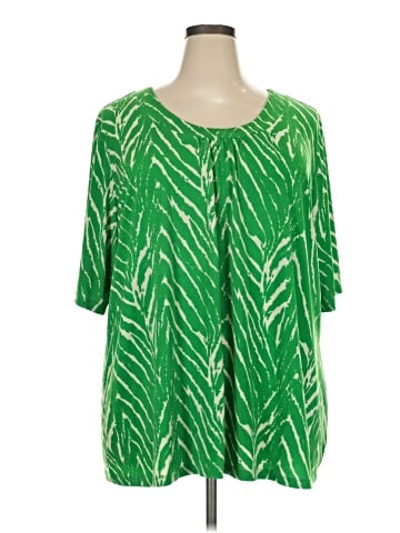 Susan Graver Short Sleeve Blouse (view 1)