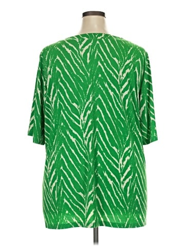 Susan Graver Short Sleeve Blouse (view 2)