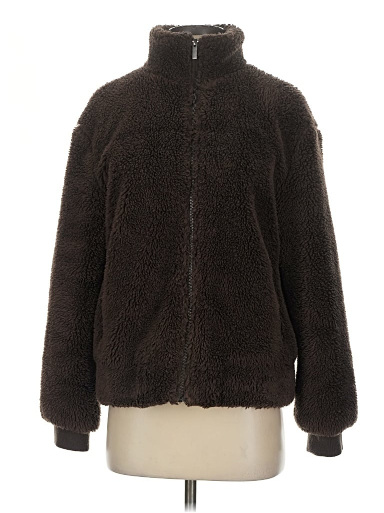 Pre-owned Universal Thread Faux Fur Jacket In Brown
