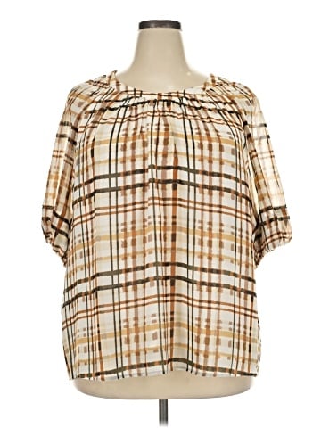 Calvin Klein Short Sleeve Blouse (view 1)