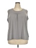Susan Graver Gray Sleeveless Blouse Size 2X - photo 1