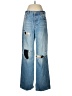 Zara Color Block Blue Jeans Size 6 - photo 1