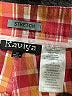 Raviya Plaid Orange Shorts Size 14 - photo 3