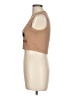 Romwe Brown Sleeveless T-Shirt Size L - photo 5