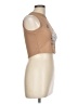 Romwe Brown Sleeveless T-Shirt Size L - photo 4
