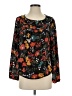 Gibson 100% Polyester Black Long Sleeve Blouse Size S - photo 1