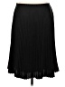 Ann Taylor 100% Polyester Solid Black Formal Skirt Size 10 - photo 2
