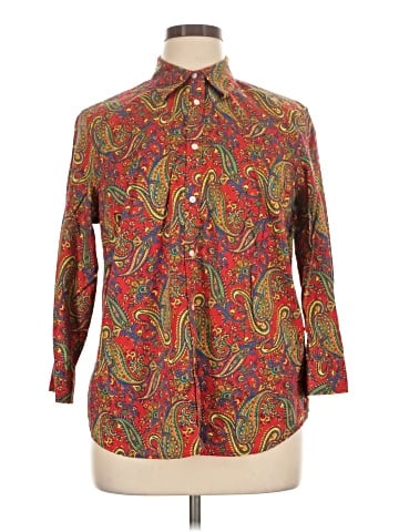 Lauren by Ralph Lauren Long Sleeve Button-Down Shirt (view 1)